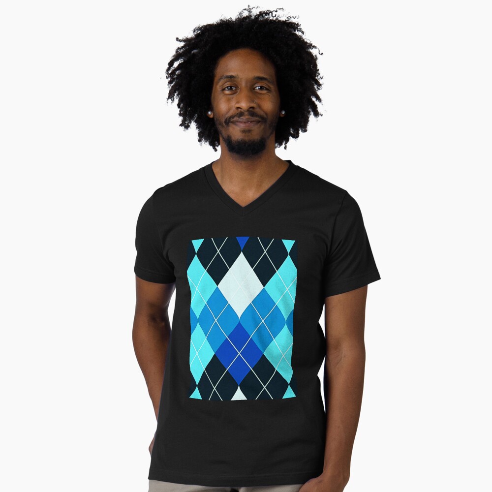 Blue Argyle Print Design by Steezee