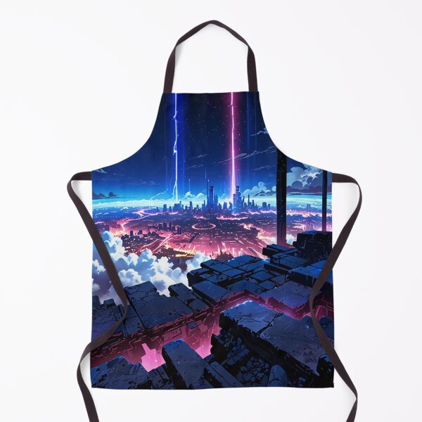 Item preview, Skyward Utopia: The Neon City Above the Clouds designed and sold by novmasao.