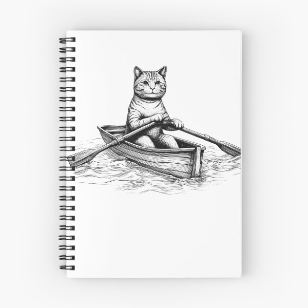 Item preview, Cat Go Rowing designed and sold by Kimberley King Art  King Art.