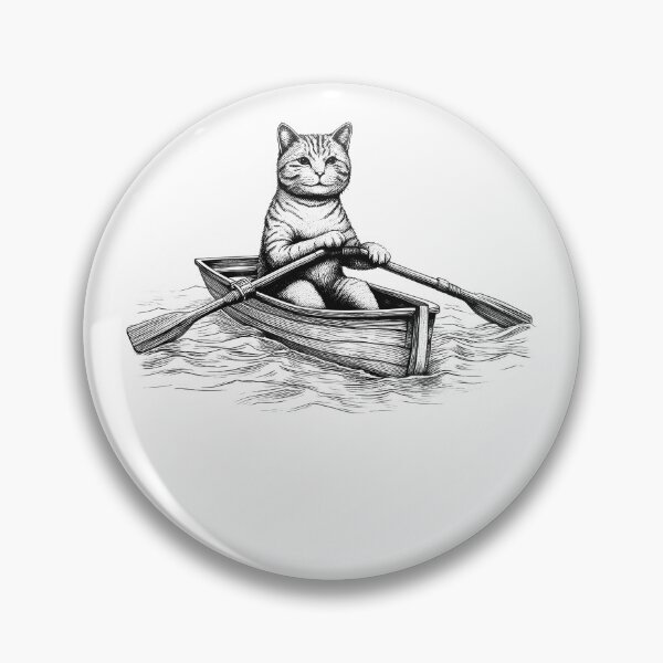 Item preview, Cat Go Rowing designed and sold by Kimberley King Art  King Art.