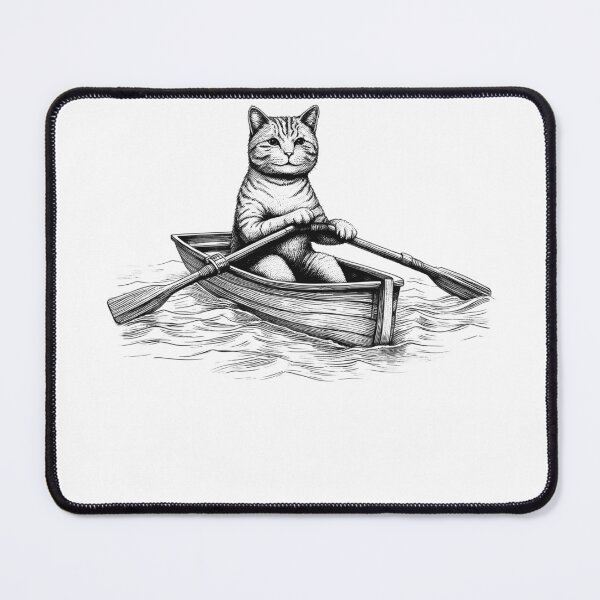 Item preview, Cat Go Rowing designed and sold by Kimberley King Art  King Art.