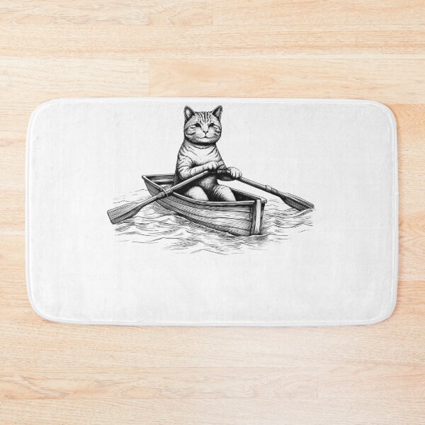 Item preview, Cat Go Rowing designed and sold by Kimberley King Art  King Art.