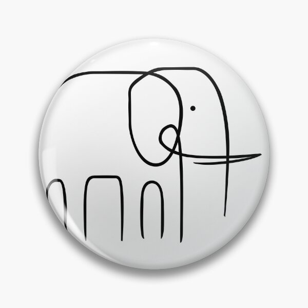 Item preview, Linear Elephant designed and sold by alvaromontoro.