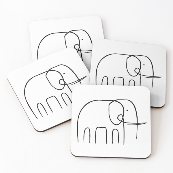 Item preview, Linear Elephant designed and sold by alvaromontoro.