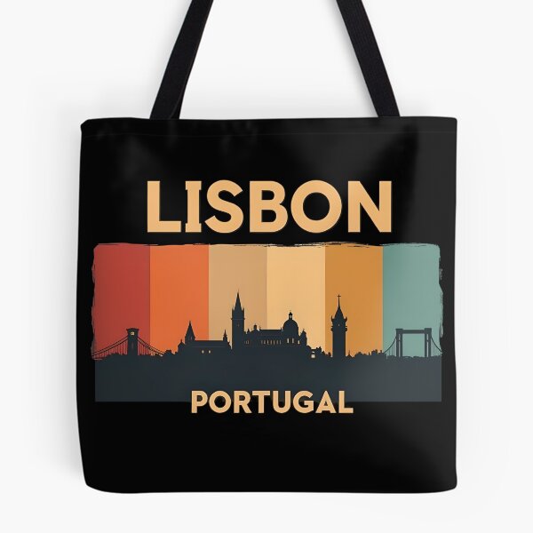 Item preview, Lisbon Skyline Retro Vintage Aesthetic designed and sold by ThreadsInfinite.
