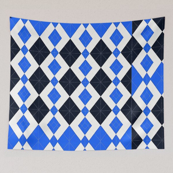 Item preview, Royal Blue Argyle Print Design by Steezee designed and sold by SteezeeStore.