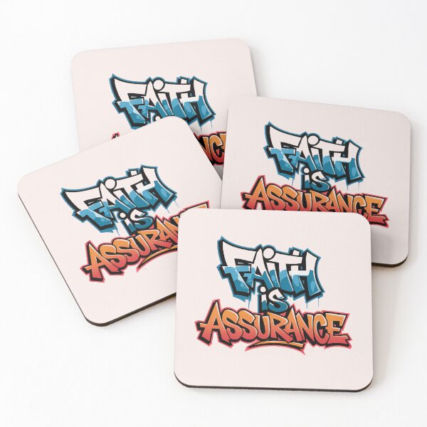 Item preview, Hebrews 11:1 – Faith is Assurance | Graffiti Christian Street Art Bible Verse designed and sold by  KnitLuv.