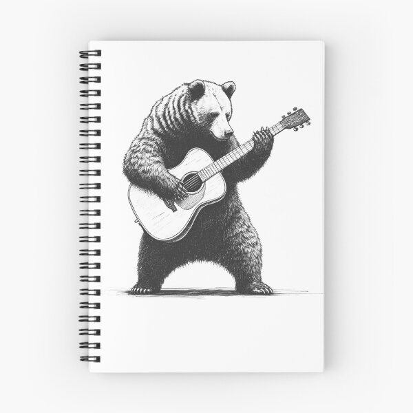 Item preview, Bear Playing Guitar 2 designed and sold by Kimberley King Art  King Art.