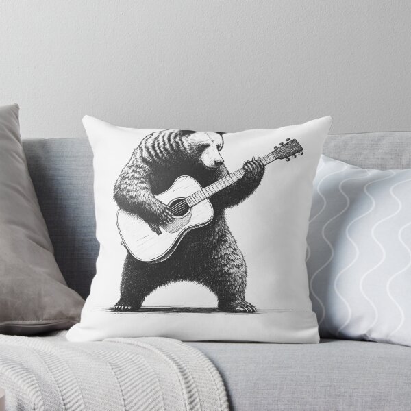 Item preview, Bear Playing Guitar 2 designed and sold by Kimberley King Art  King Art.