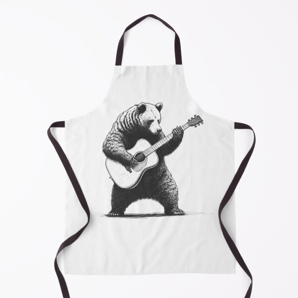Item preview, Bear Playing Guitar 2 designed and sold by Kimberley King Art King Art.