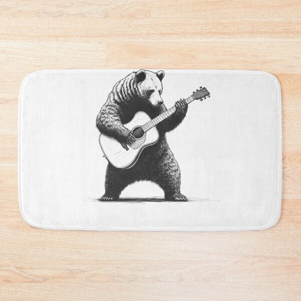 Item preview, Bear Playing Guitar 2 designed and sold by Kimberley King Art  King Art.