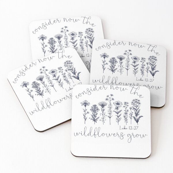 Item preview, Consider How The Wildflowers Grow Luke 12 27 designed and sold by Kimberley King Art  King Art.