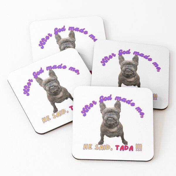 Item preview, After God made me, Tada, World's ugliest dog, funnyfits70, Humor, Funny, retro, vintages, funny quotes, animal humor, designed and sold by FunnyFits70.