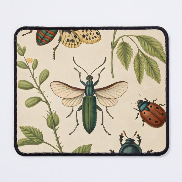 Item preview, Antique vintage botanical poster with butterflies designed and sold by DuskTillDown.