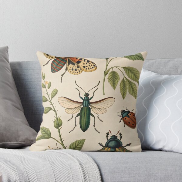 Item preview, Antique vintage botanical poster with butterflies designed and sold by DuskTillDown.