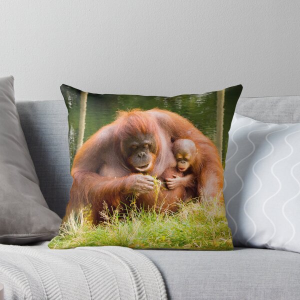 Item preview,  Mama orangutan with little baby designed and sold by CryptoLadyGabi.