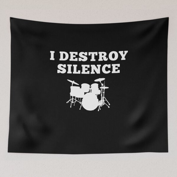 Item preview, Drummer Life I Destroy Silence Music Lover Humor Band Members Musicians Gift designed and sold by MouDantArts.