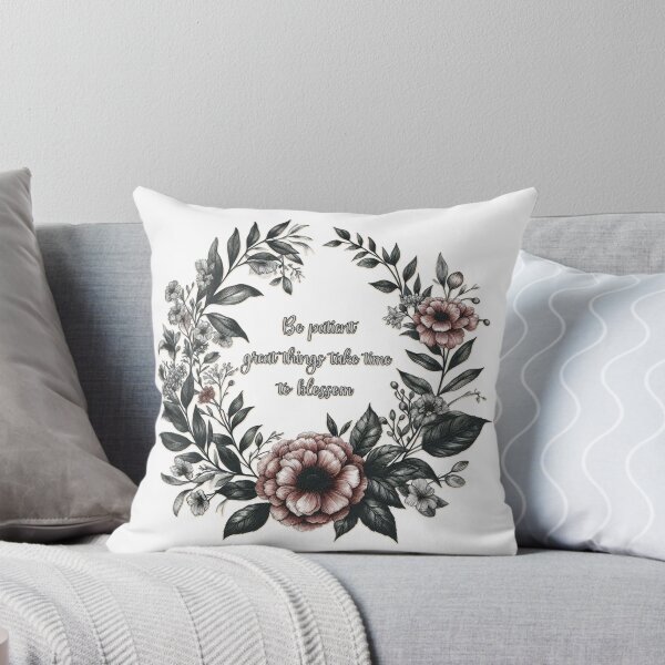 Item preview, Be patient—great things take time to blossom-  Floral Journals designed and sold by Meemaart.