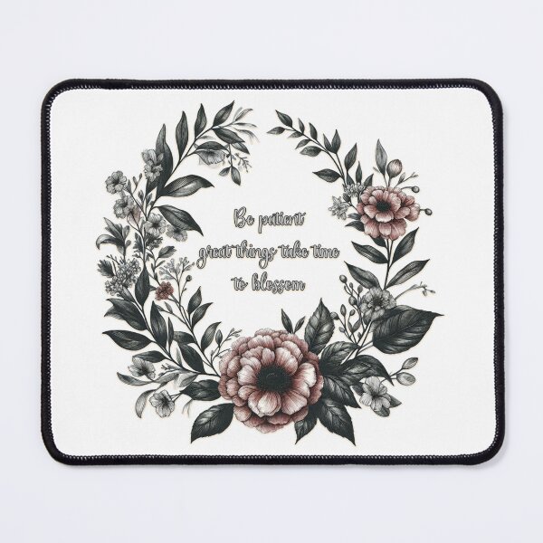 Item preview, Be patient—great things take time to blossom-  Floral Journals designed and sold by Meemaart.