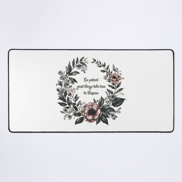 Item preview, Be patient—great things take time to blossom-  Floral Journals designed and sold by Meemaart.