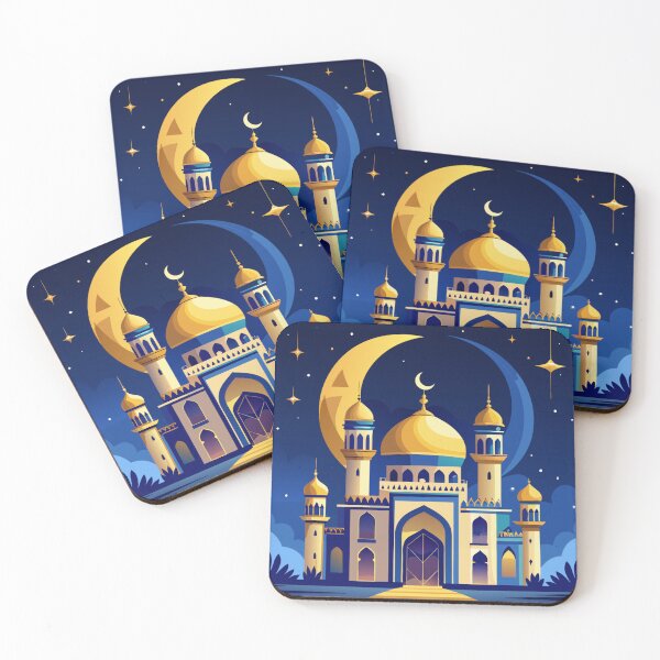 Item preview, Golden Mosque Under the Crescent Moon  designed and sold by ANGOON7455.