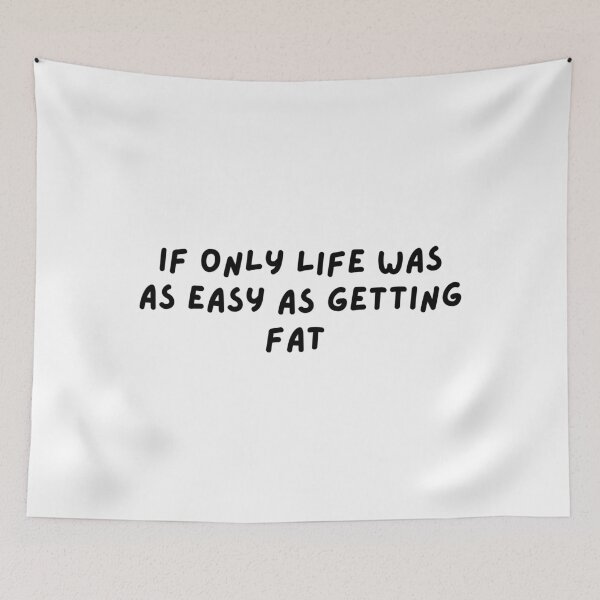 Item preview, If only life was as easy, fat, weight, snack, meme, funnyfits70, Humor, Funny, retro, vintage, cute designed and sold by FunnyFits70.