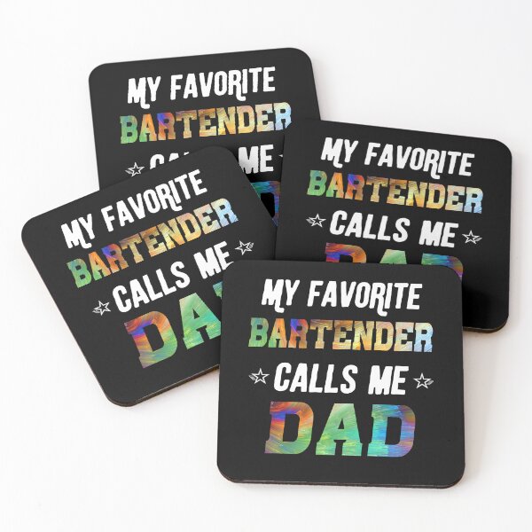 Item preview, Favorite Bartender Calls Me Dad Shirt Fathers Day Daughter Gift designed and sold by StreetArtPro.