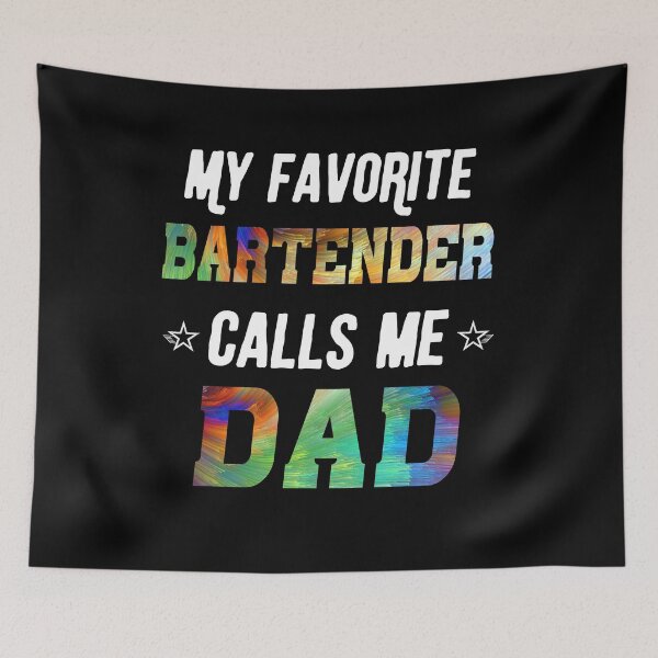 Item preview, Favorite Bartender Calls Me Dad Shirt Fathers Day Daughter Gift designed and sold by StreetArtPro.