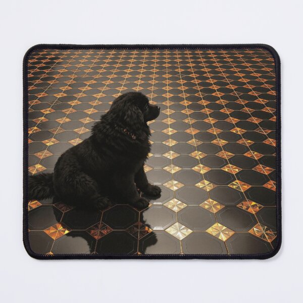 Item preview, Newfoundland on Tiled Floor designed and sold by HabitableMoons.