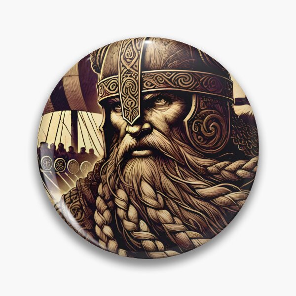 Item preview, Fierce Viking Warrior: Guardian of the Northern Seas designed and sold by FantasyVillaArt.