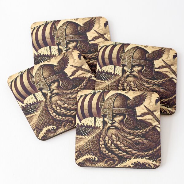 Item preview, Fierce Viking Warrior: Guardian of the Northern Seas designed and sold by FantasyVillaArt.