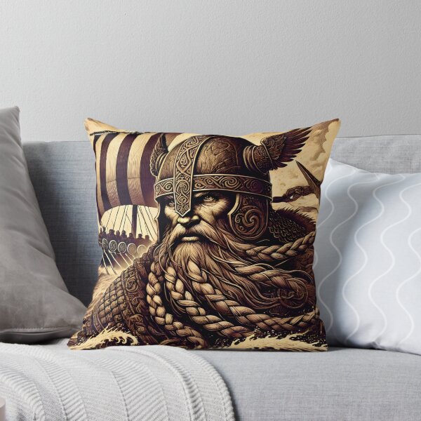 Item preview, Fierce Viking Warrior: Guardian of the Northern Seas designed and sold by FantasyVillaArt.