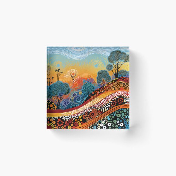 Item preview, Aboriginal Inspired Dot Art - Perfect Morning designed and sold by GrinGalore.