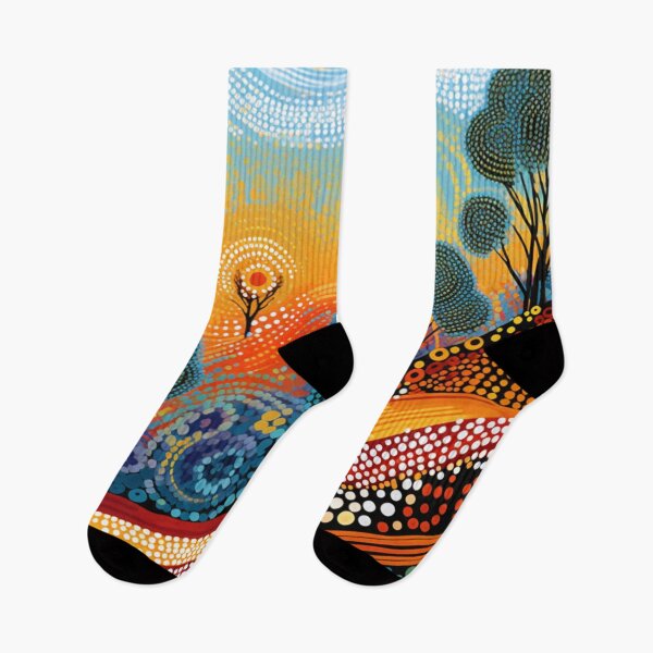 Item preview, Aboriginal Inspired Dot Art - Perfect Morning designed and sold by GrinGalore.