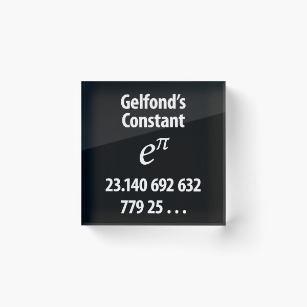 Item preview, Gelfond's Constant designed and sold by CharlottePlaceArt.