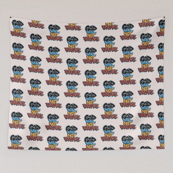 Item preview, Deuteronomy 31:6 – God Will Not Forsake | Graffiti Christian Street Art Bible Verse designed and sold by  KnitLuv.