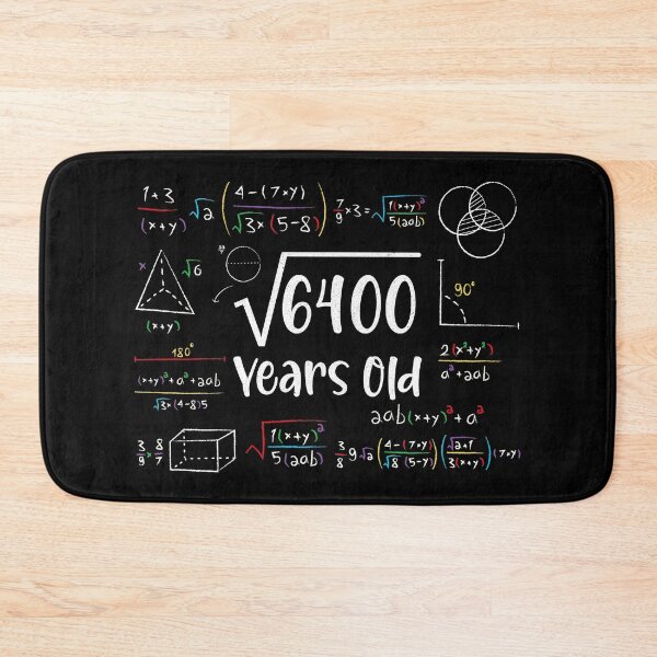 Item preview, Square Root of 6400 80th Birthday 80 Year Old Gifts Math Bday designed and sold by Blok45.
