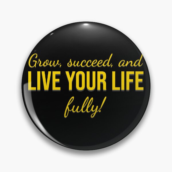 Item preview, Grow Succeed and Live Your Life Fully Motivational Quote Typography designed and sold by MONTRIS.