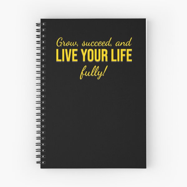 Item preview, Grow Succeed and Live Your Life Fully Motivational Quote Typography designed and sold by MONTRIS.