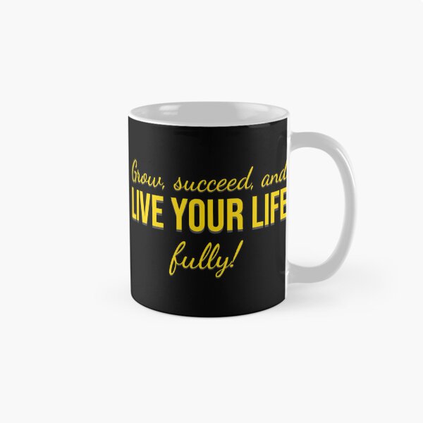 Item preview, Grow Succeed and Live Your Life Fully Motivational Quote Typography designed and sold by MONTRIS.