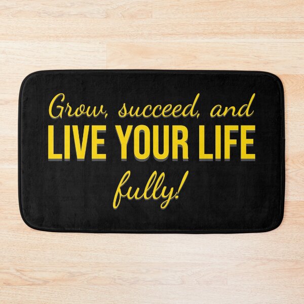 Item preview, Grow Succeed and Live Your Life Fully Motivational Quote Typography designed and sold by MONTRIS.