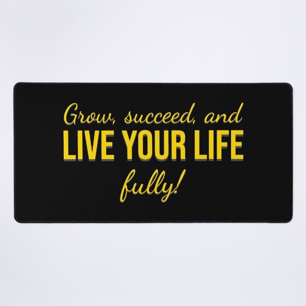 Item preview, Grow Succeed and Live Your Life Fully Motivational Quote Typography designed and sold by MONTRIS.