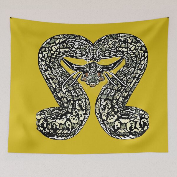 Item preview, Two-headed snake with its head in the middle designed and sold by ChernivtsiSkoda.