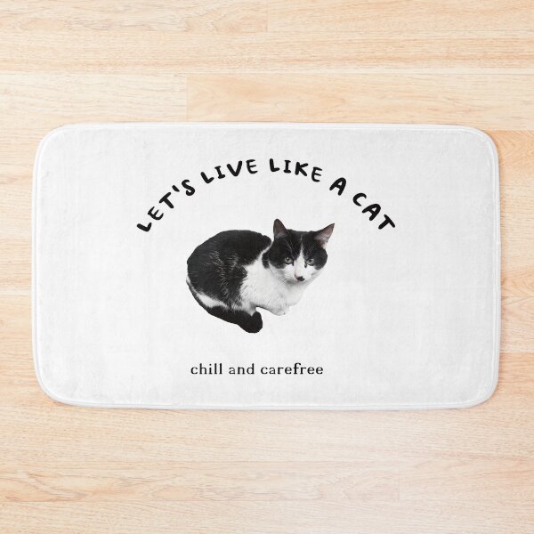 Item preview, Let’s live like a cat chill and carefree designed and sold by caladayart.