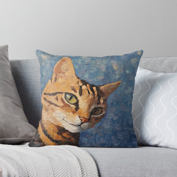 Item preview, American bobtail cat | Post-impressionist painting style designed and sold by ComicsFactory.