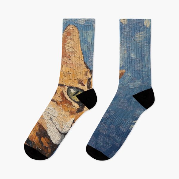 Item preview, American bobtail cat | Post-impressionist painting style designed and sold by ComicsFactory.
