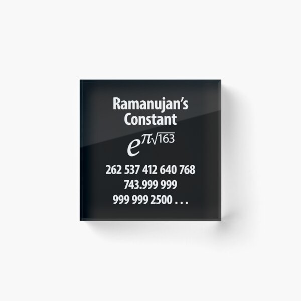 Item preview, Ramanujan's Constant designed and sold by CharlottePlaceArt.