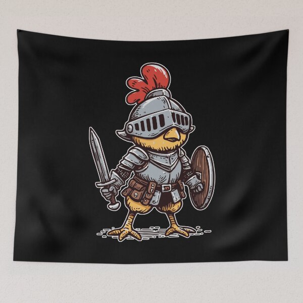 Item preview, Knight Chicken Medieval designed and sold by TomFrontierArt.