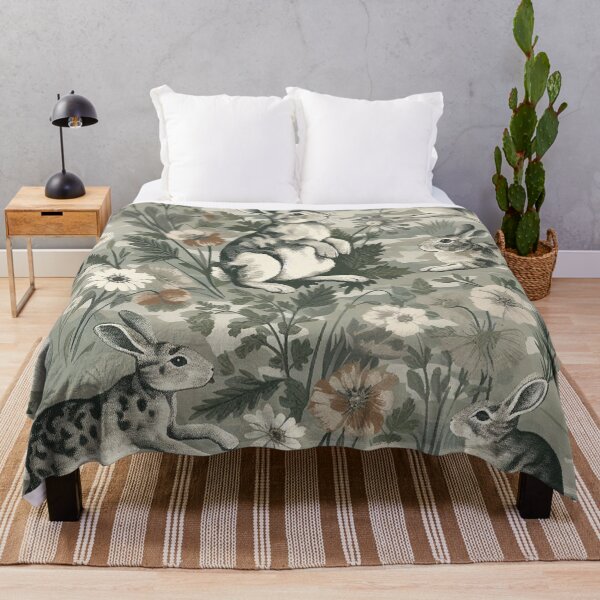 Item preview, Vintage Woodland Bunnies & Camo Eggs designed and sold by zzz888.