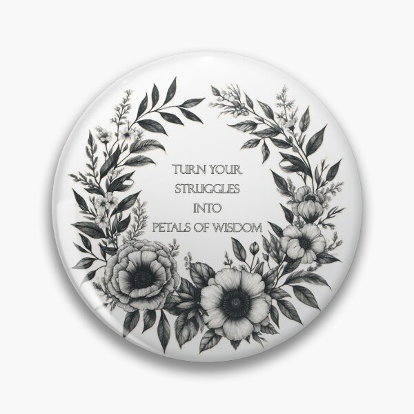 Item preview, Turn your struggles into petals of wisdom-  Floral Journals designed and sold by Meemaart.